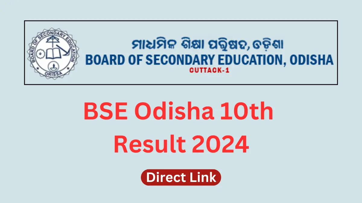 Odisha 10th Result 2024 Date